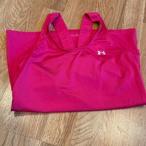 UA Heat Gear Under Armour Hot Pink Small Tank Top Athletic